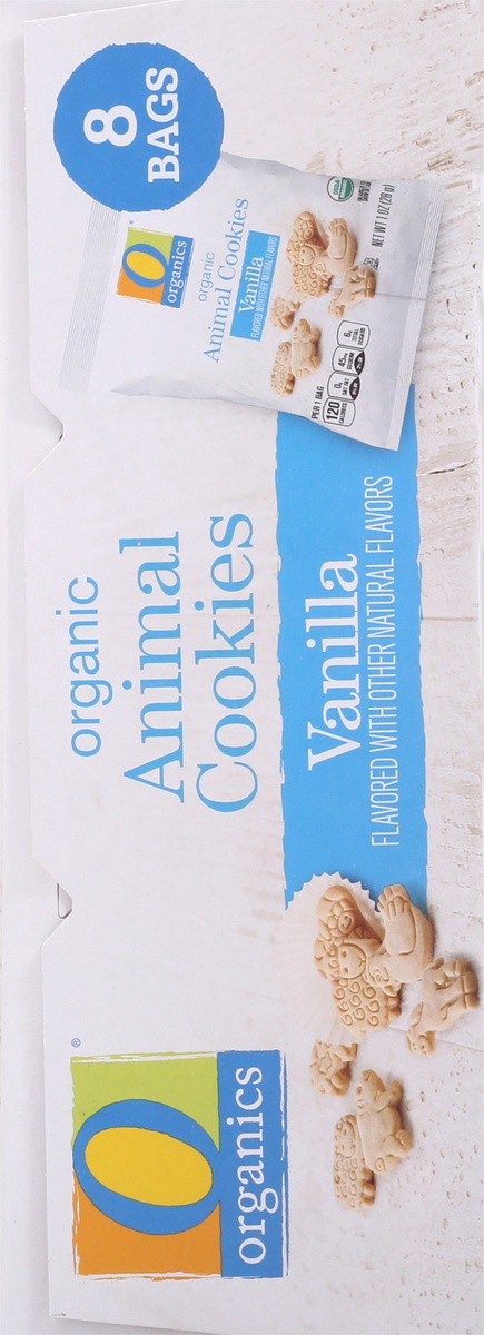 slide 8 of 9, O Organics Animal Cookies Vanilla Multipack, 8 ct; 1 oz