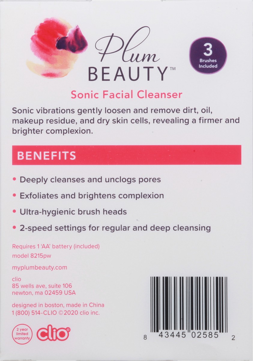 slide 9 of 11, Plum Beauty Sonic Facial Cleanser, 1 ct