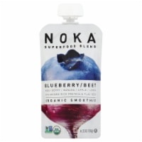 slide 1 of 1, NOKA Superfood Smoothie Organic Blueberry Beet Blend Snack, 4.22 oz