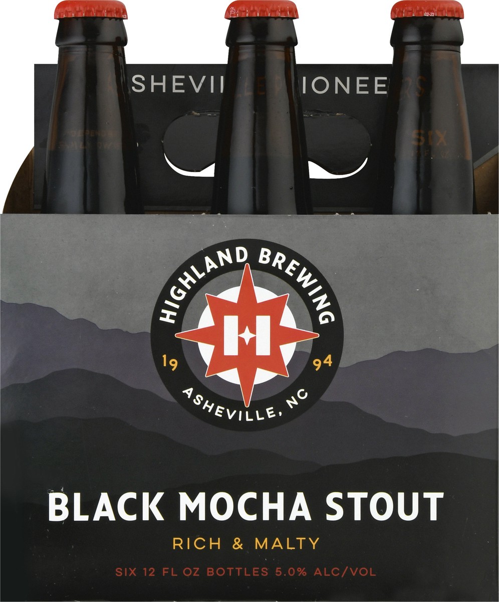 slide 9 of 9, Highland Brewing Company Black Mocha Stout Beer 6 ea, 6 ct; 12 oz