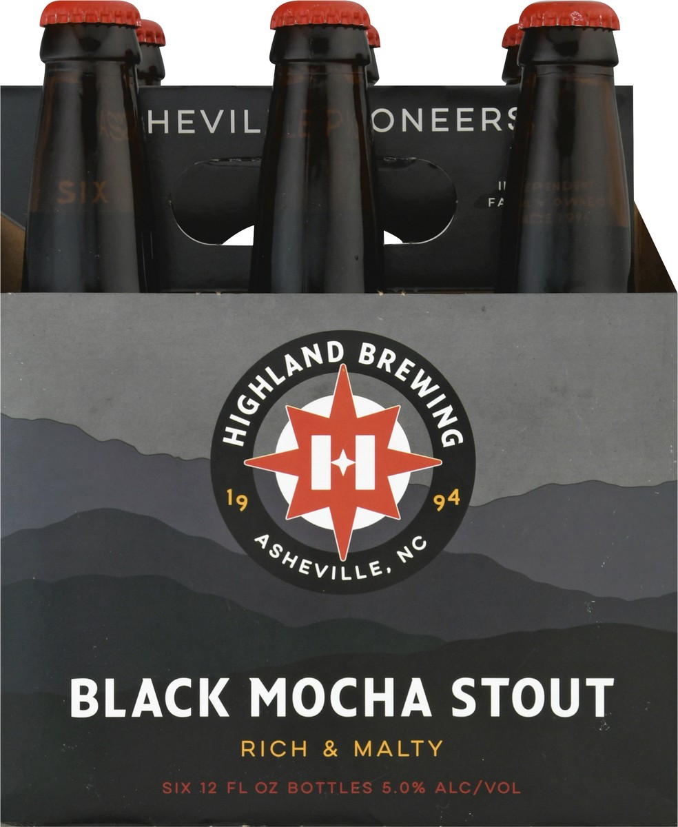 slide 4 of 9, Highland Brewing Company Black Mocha Stout Beer 6 ea, 6 ct; 12 oz