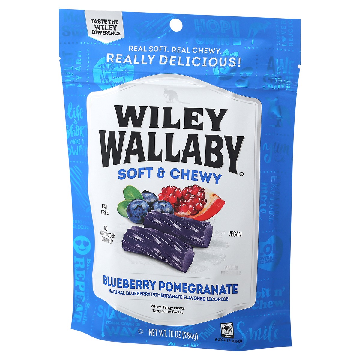 slide 5 of 13, Wiley Wallaby Soft & Chewy Blueberry Pomegranate Licorice 10 oz, 10 oz