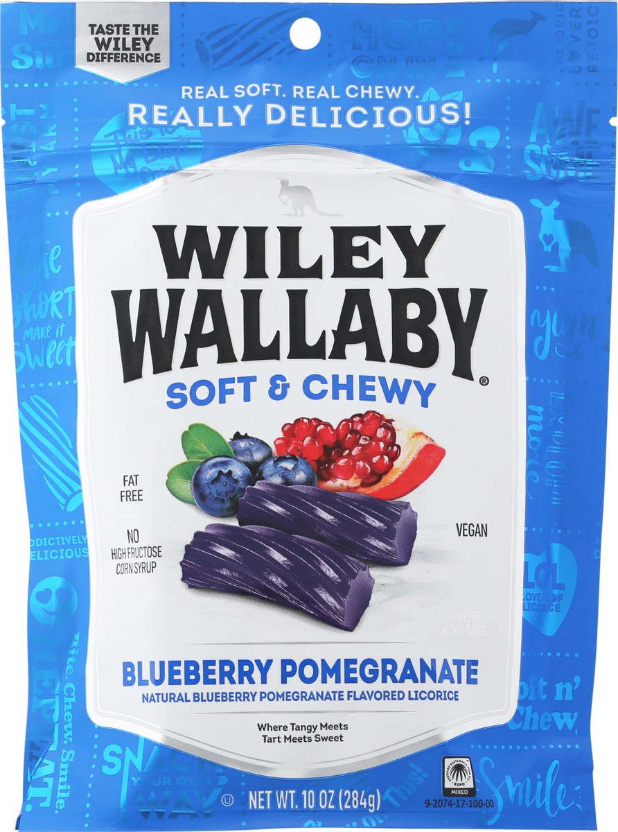 slide 3 of 13, Wiley Wallaby Soft & Chewy Blueberry Pomegranate Licorice 10 oz, 10 oz
