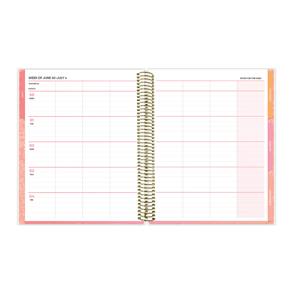 slide 3 of 10, Blue Sky 2025-2026 Blue Sky Weekly/Monthly Academic Planner, 8-1/2"" x 11"", Meilani, July 2025 To June 2026, 153590, 1 ct