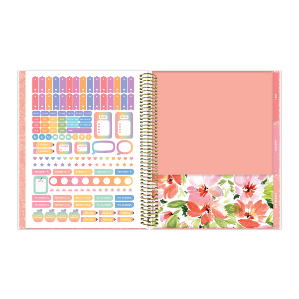 slide 7 of 10, Blue Sky 2025-2026 Blue Sky Weekly/Monthly Academic Planner, 8-1/2"" x 11"", Meilani, July 2025 To June 2026, 153590, 1 ct