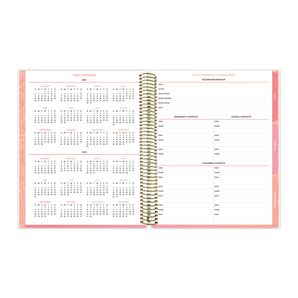 slide 9 of 10, Blue Sky 2025-2026 Blue Sky Weekly/Monthly Academic Planner, 8-1/2"" x 11"", Meilani, July 2025 To June 2026, 153590, 1 ct