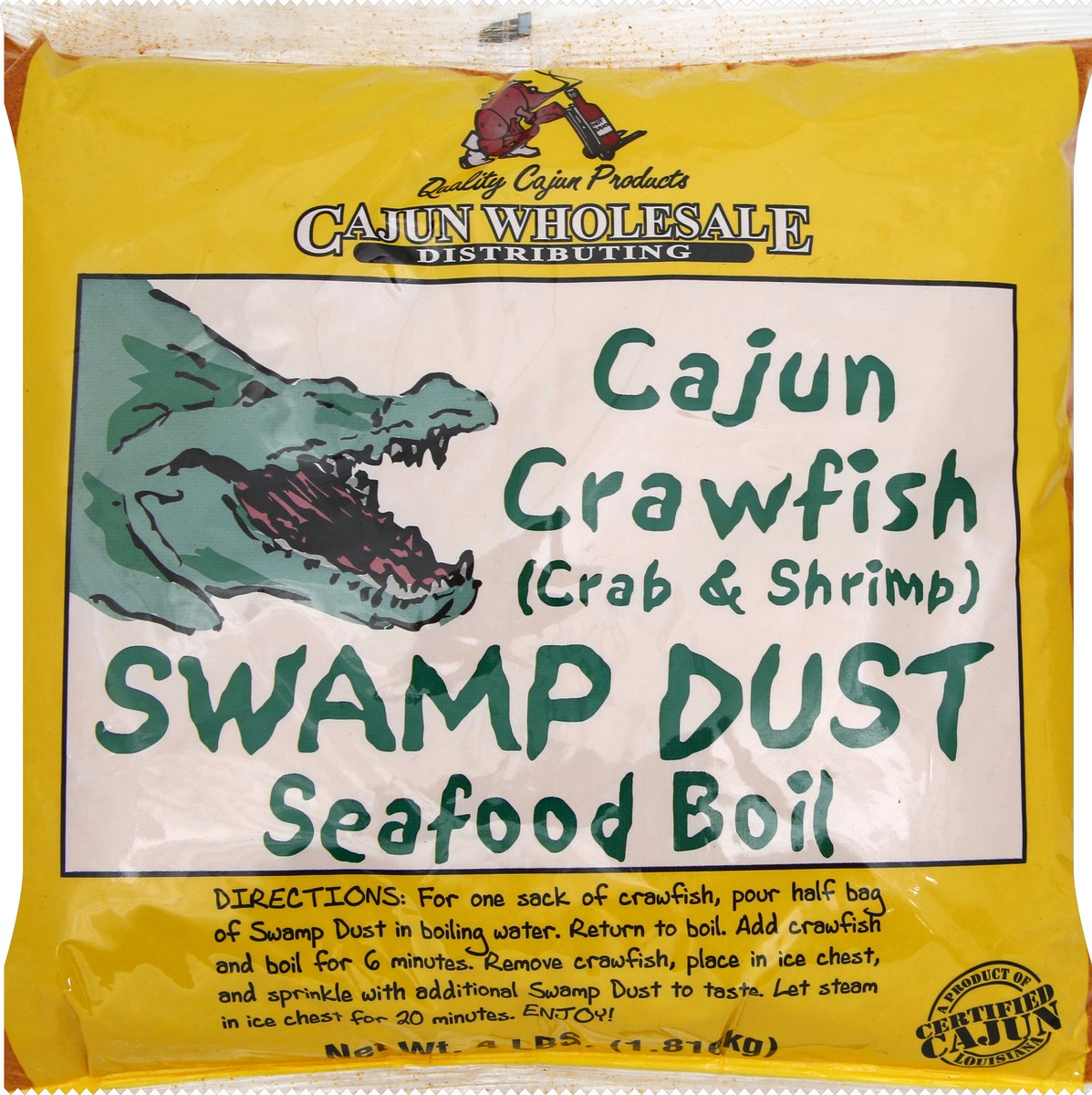 slide 1 of 1, Cajun Wholesale Swap Dust Crab Boil, 4 lb