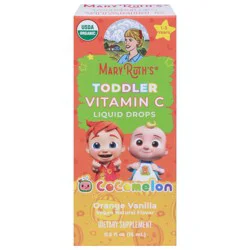 MaryRuth's CoComelon Toddler Liquid Drops Orange Vanilla Vitamin C 0.5 fl oz