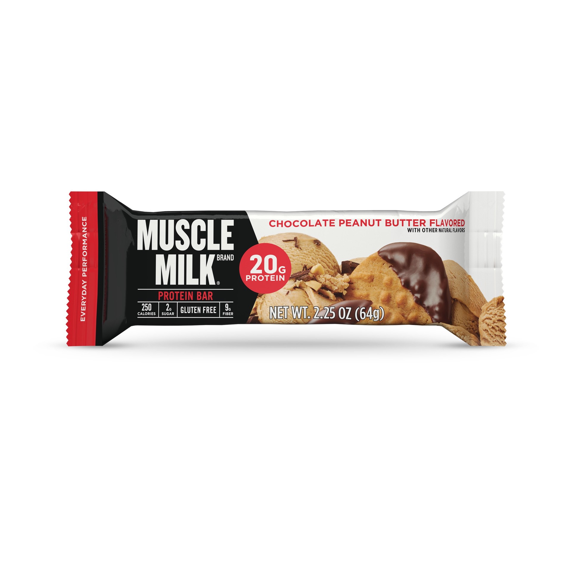 slide 1 of 6, Muscle Milk Peanut Butter Bar Chocolate, 2.25 oz