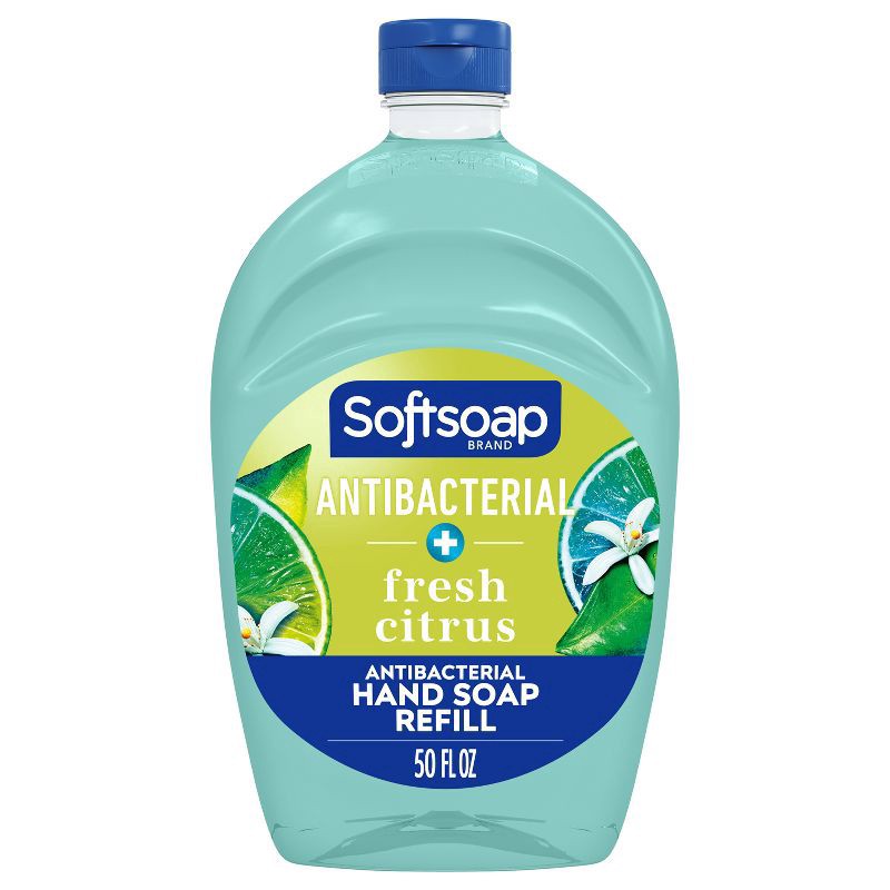 slide 1 of 8, Softsoap Antibacterial Hand Soap Refill, Fresh Citrus - 50 Fluid Ounce, 50 fl oz