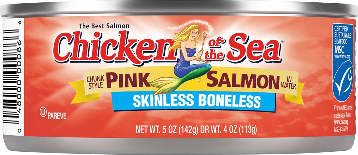 slide 2 of 2, Chicken of the Sea Skinless Boneless Chunk Style Pink Salmon in Water 5 oz, 