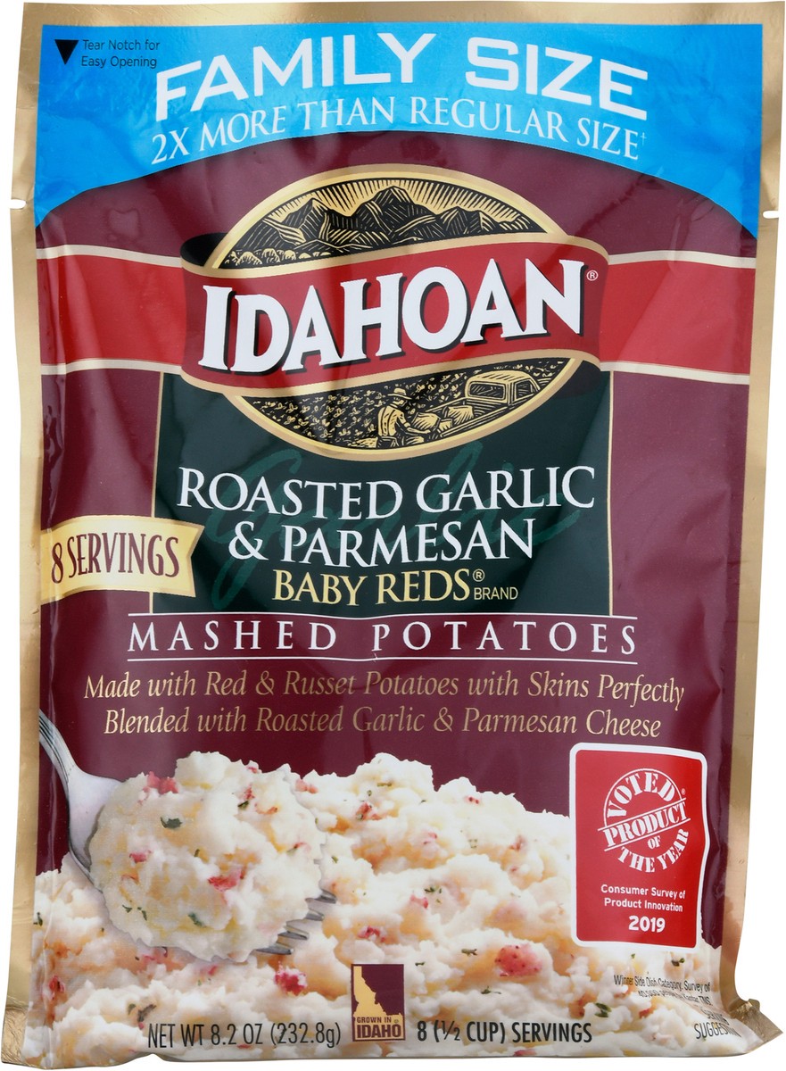 slide 2 of 13, Idahoan Baby Reds Roasted Garlic & Parmesan Mashed Potatoes 8.2 oz, 8.2 oz
