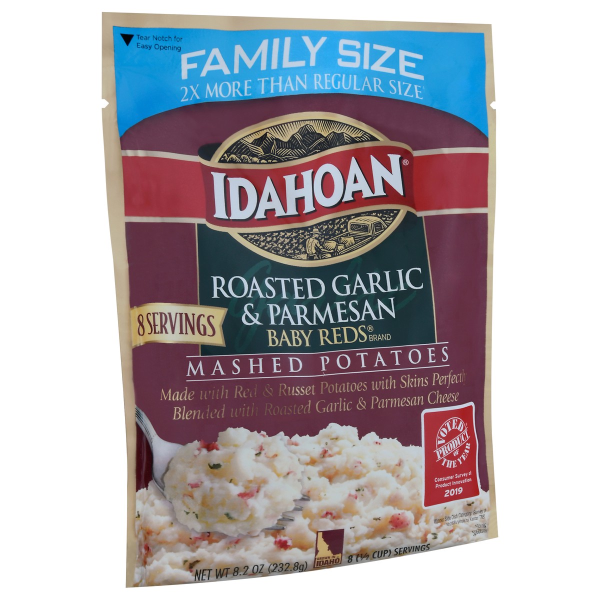slide 6 of 13, Idahoan Baby Reds Roasted Garlic & Parmesan Mashed Potatoes 8.2 oz, 8.2 oz