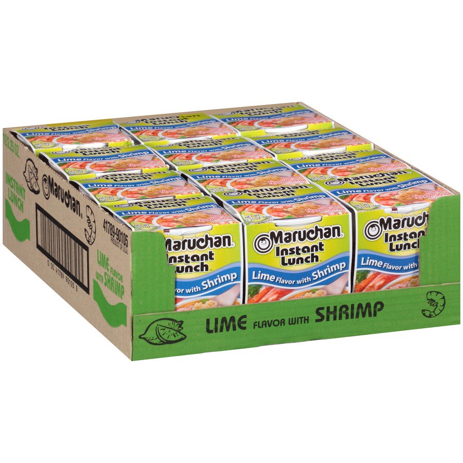 slide 8 of 8, Maruchan Instant Lunch Lime Flavor with Shrimp Ramen Noodle Soup, 12 ct; 2.25 oz