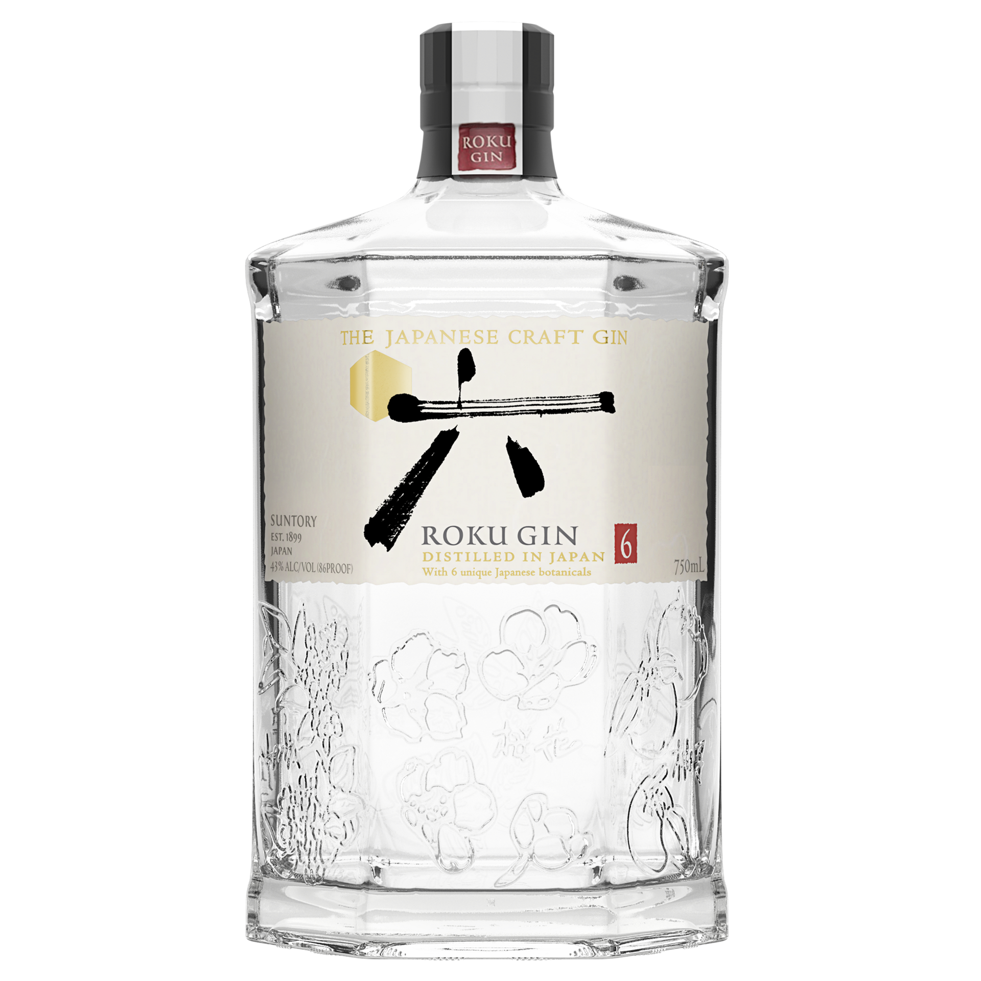slide 2 of 2, Suntory Roku Gin, 750 ml