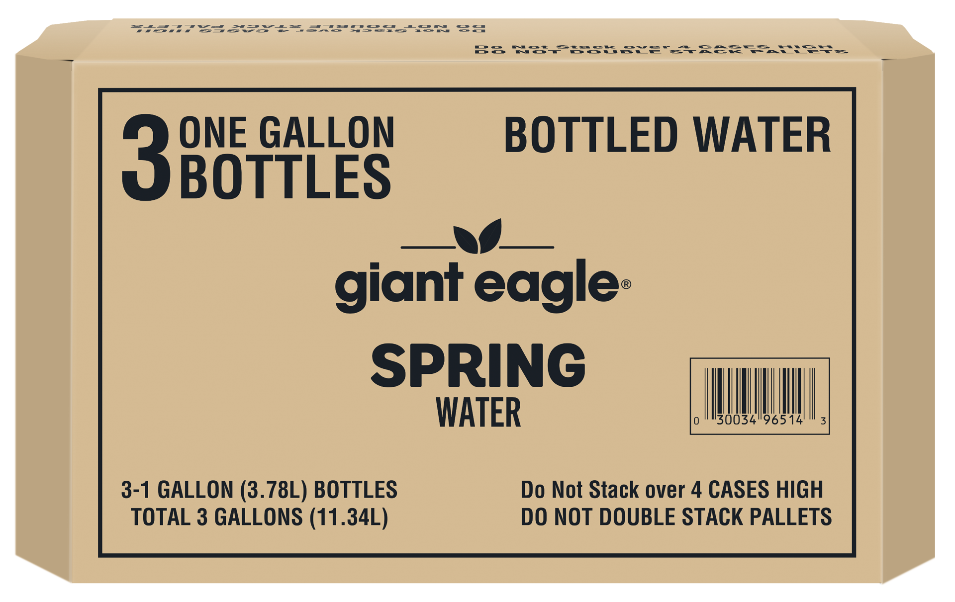 slide 1 of 1, Ge Spring Water Gallon 3pk, 3 gal