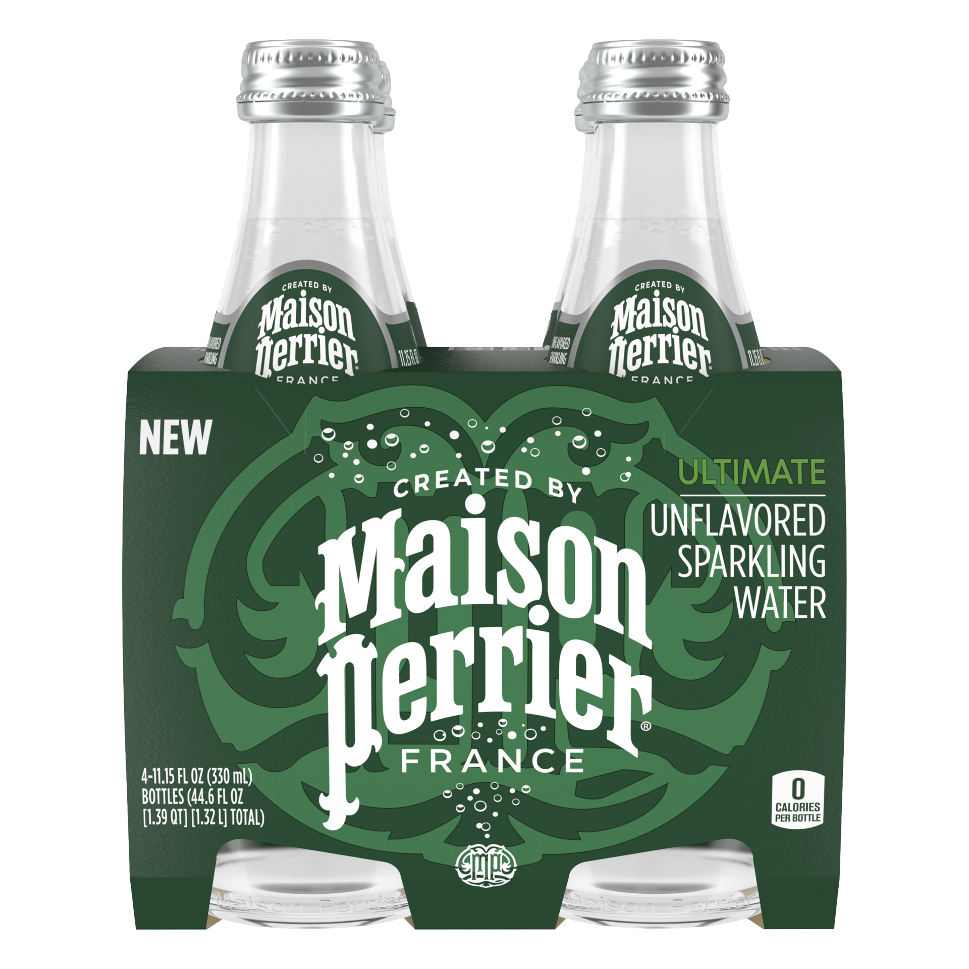slide 3 of 7, Maison Perrier Unflavored Sparkling Water, 11.15 FL OZ Glass (4 count), 4 ct