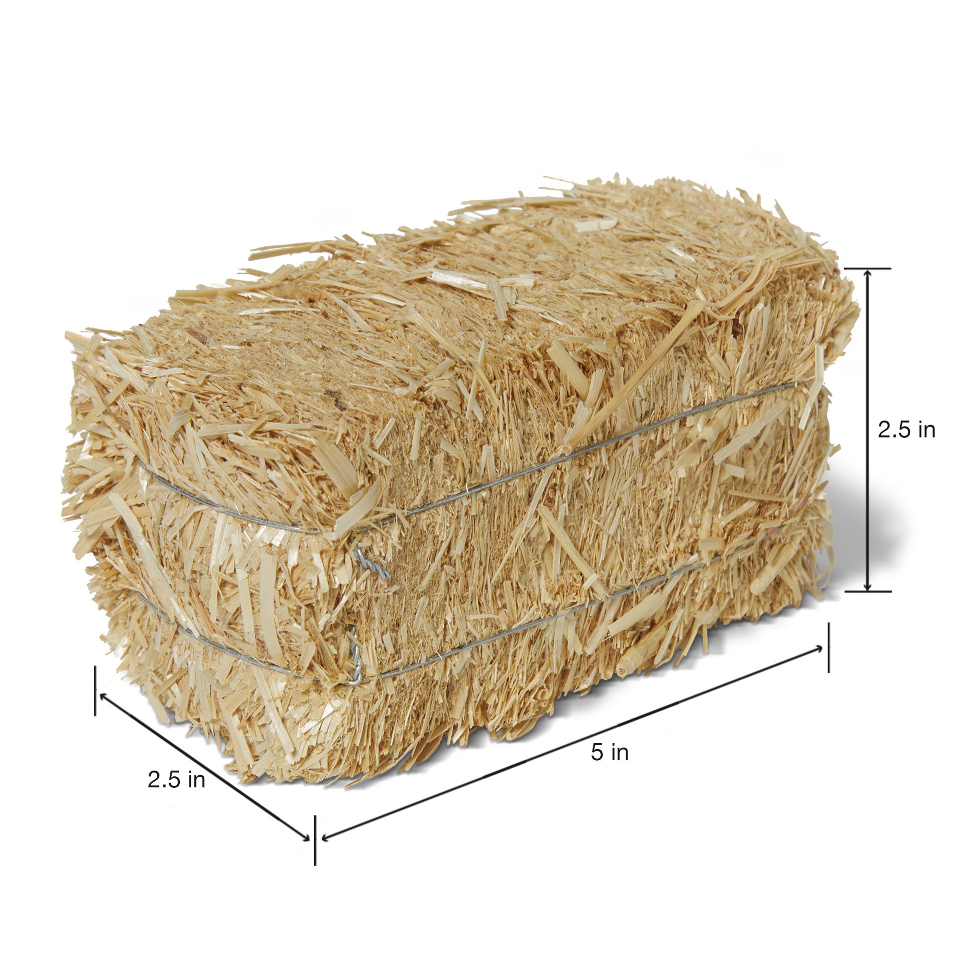 slide 10 of 10, 5" Straw Bales, 2ct. By Ashland, 2 ct