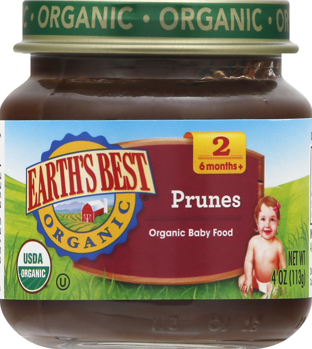 slide 6 of 12, Earth's Best Organic Prunes Baby Food 4 oz, 4 oz