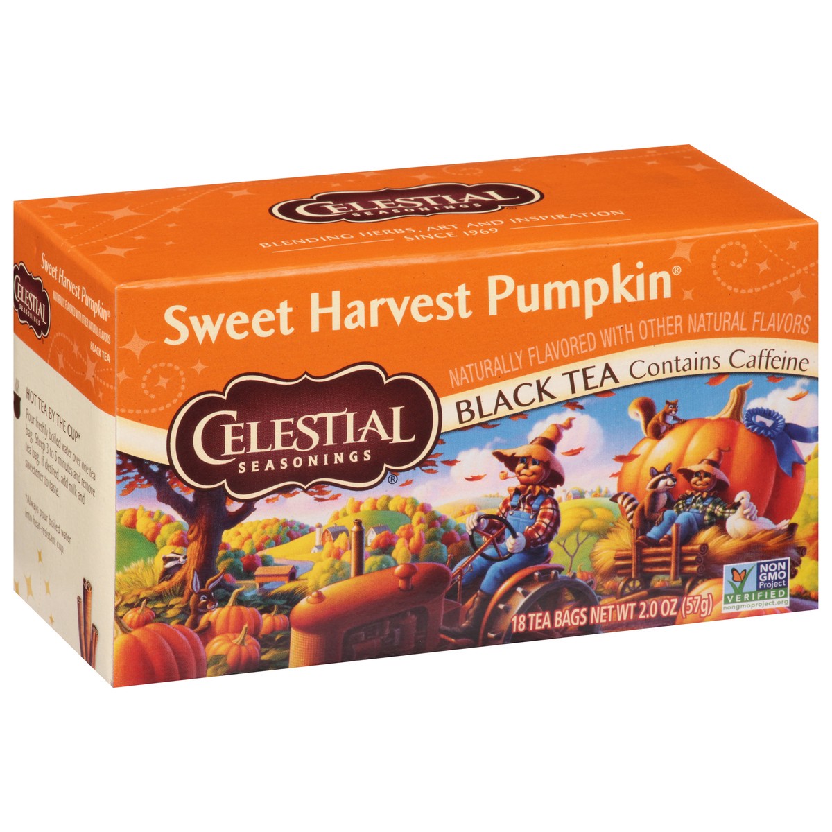 slide 4 of 8, Celestial Seasonings Tea Bags Sweet Harvest Pumpkin Black Tea - 18 ct, 18 ct