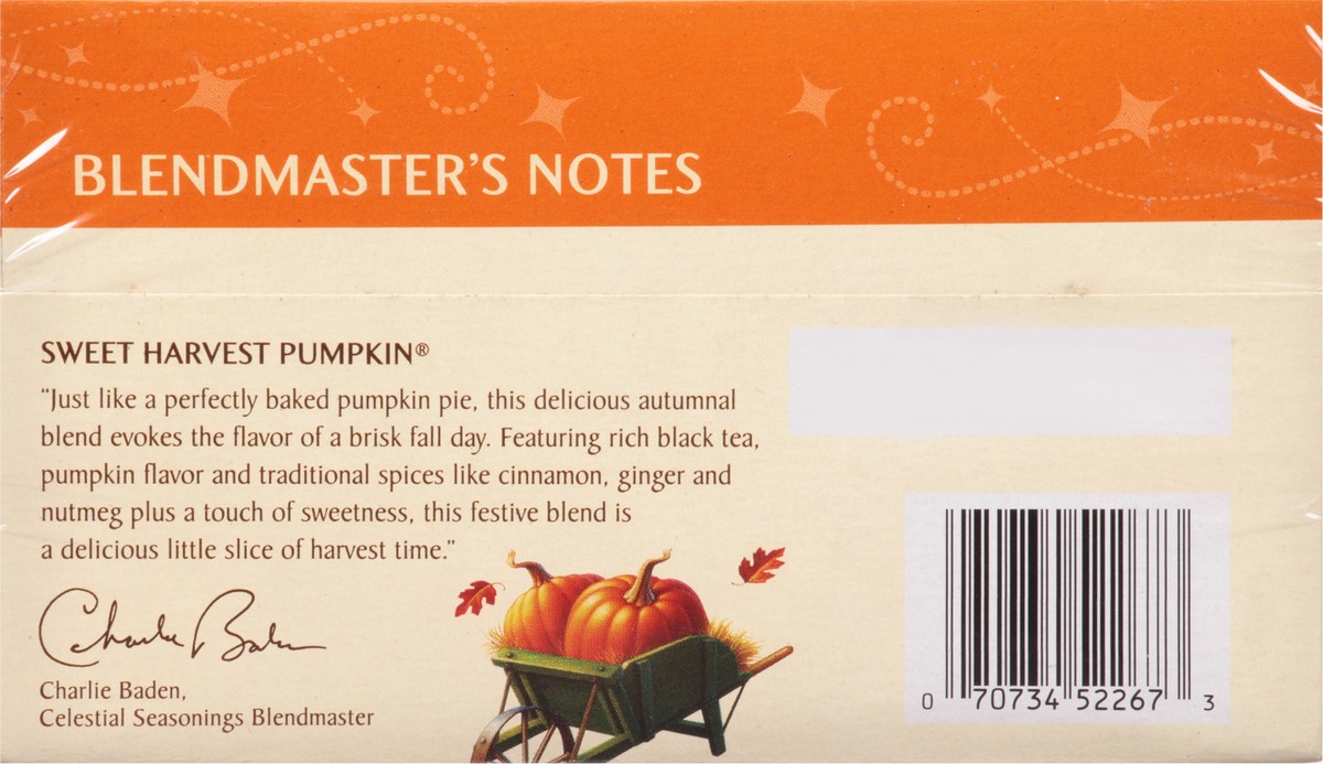 slide 6 of 8, Celestial Seasonings Tea Bags Sweet Harvest Pumpkin Black Tea - 18 ct, 18 ct