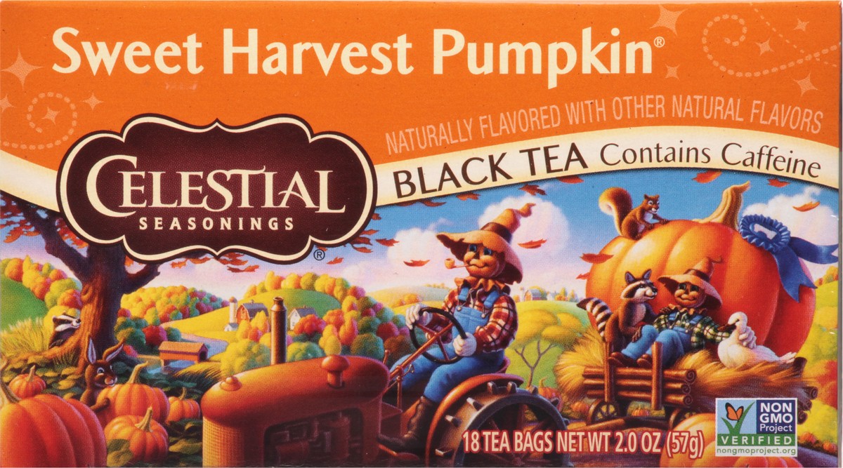 slide 7 of 8, Celestial Seasonings Tea Bags Sweet Harvest Pumpkin Black Tea - 18 ct, 18 ct