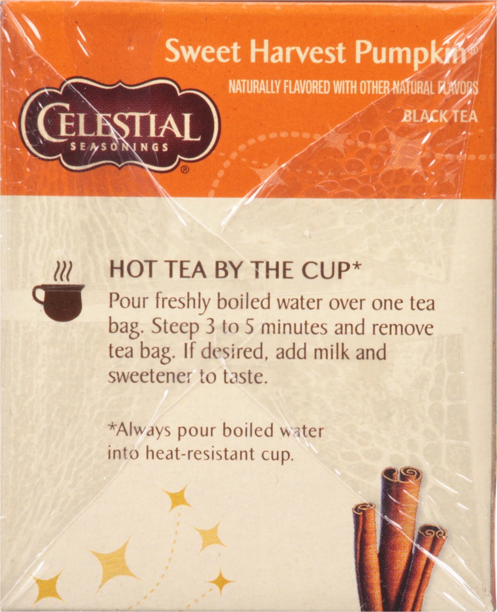 slide 8 of 8, Celestial Seasonings Tea Bags Sweet Harvest Pumpkin Black Tea - 18 ct, 18 ct