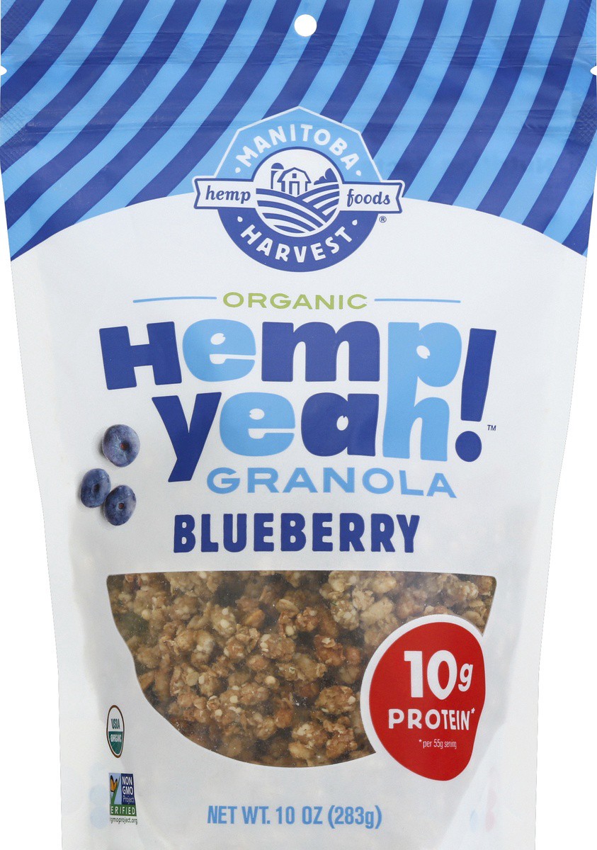 slide 5 of 6, Manitoba Harvest Hemp Yeah Blueberry Granola, 10 oz