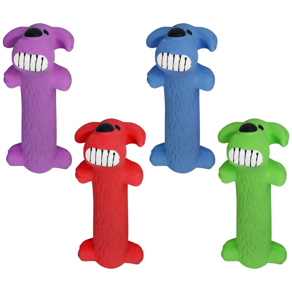 slide 1 of 1, MultiPet Latex Loofa Dog Toy - Assorted, 1 ct