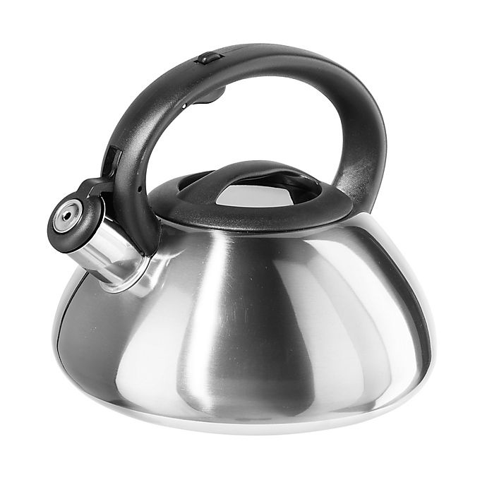 slide 1 of 1, Oggi Whistling Kettle - Stainless Steel, 2.7 qt