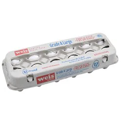 Weis Quality Grade A Large Dozen Eggs