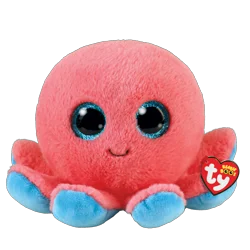 Ty Inc Sheldon the Octopus Coral Plush Stuffed Animal