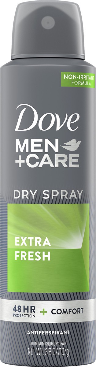 slide 2 of 3, Dove Bc Dove Men+ Care Extra Fresh Dry Spray Anti-perspirant, 3.8 oz