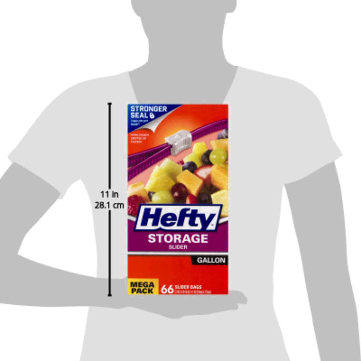 slide 16 of 30, Hefty Gallon Storage Slider Bags Mega Pack 66 ea, 66 ct