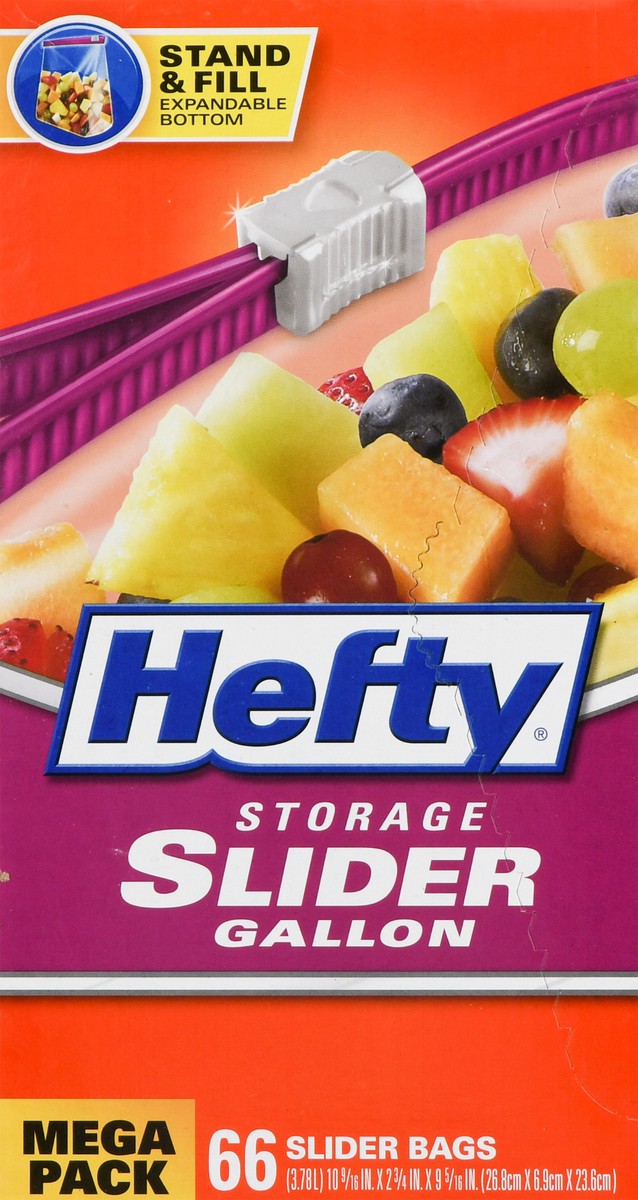 slide 7 of 9, Hefty Slider Storage Bags, Gallon, 66 ct