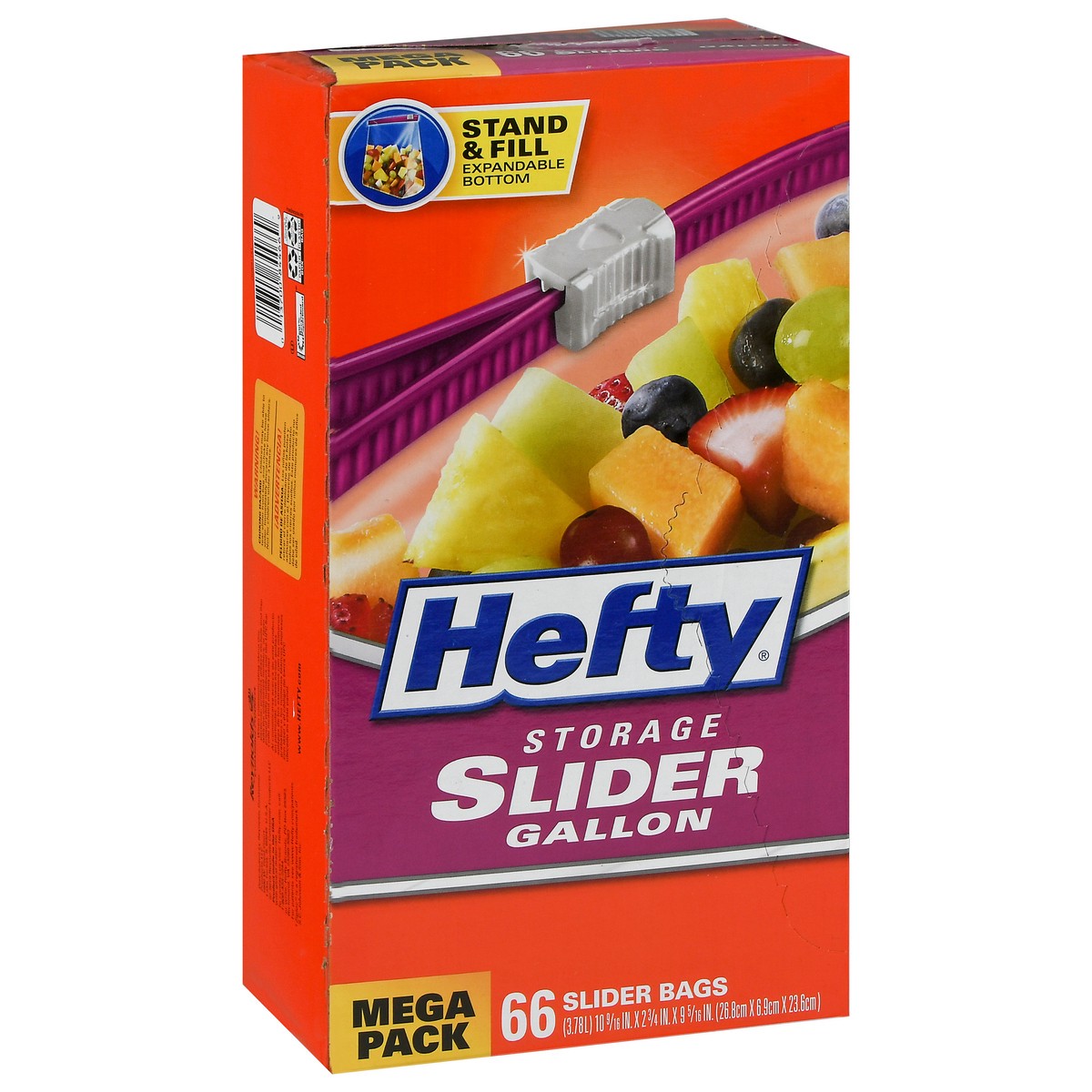 slide 9 of 9, Hefty Slider Storage Bags, Gallon, 66 ct