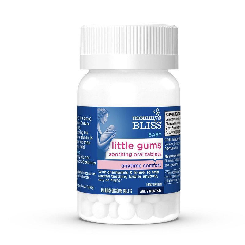slide 5 of 6, Mommy's Bliss Teething Treatment Tablets - 140ct, 140 ct