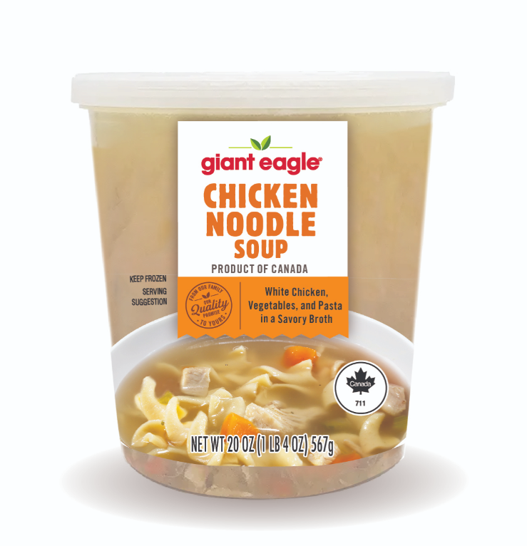 slide 1 of 1, Ge Frozen Chicken Noodle Soup, 20 oz