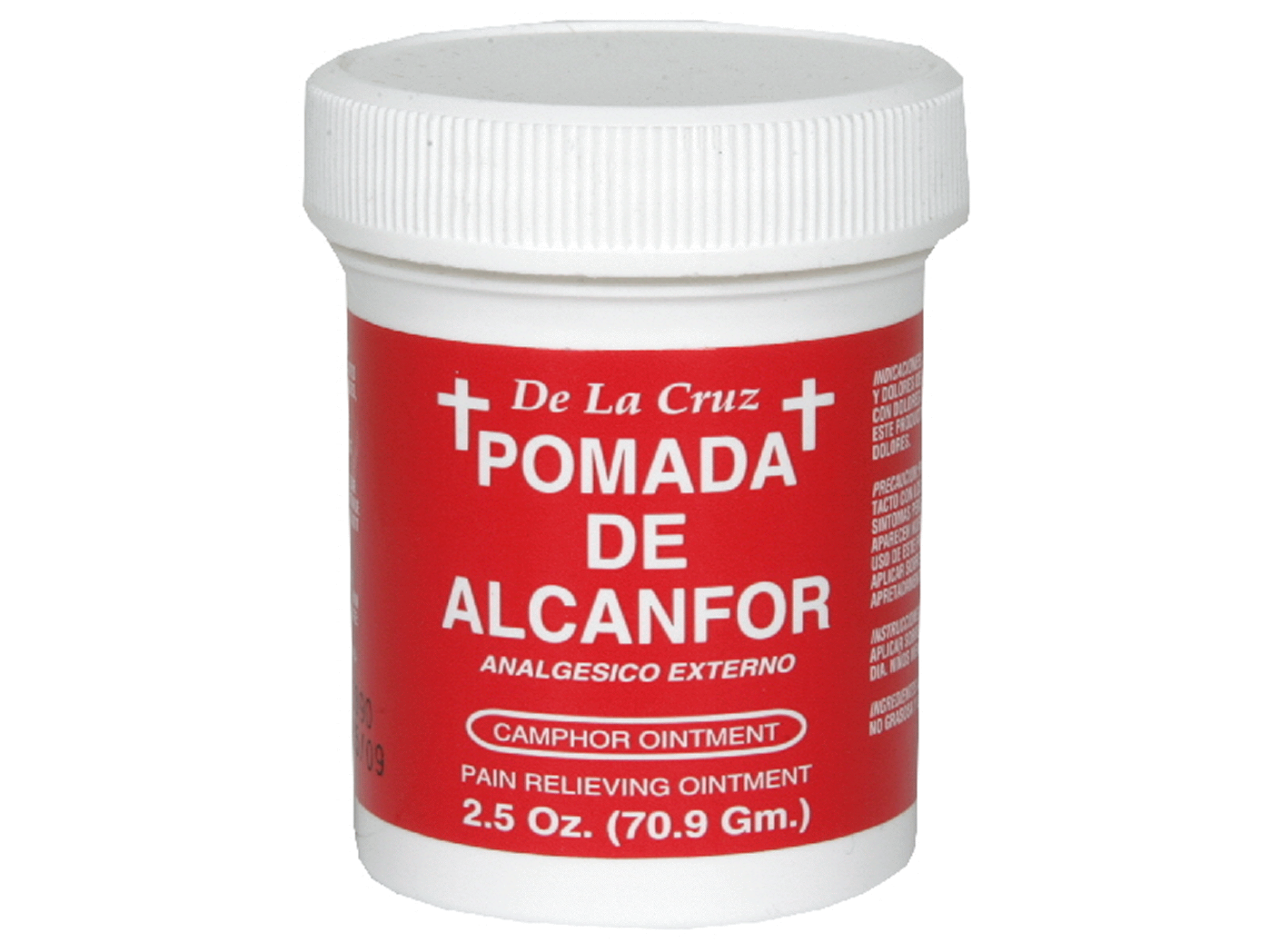 slide 1 of 1, De la Cruz Pomada De Alcanfor, 2.5 oz