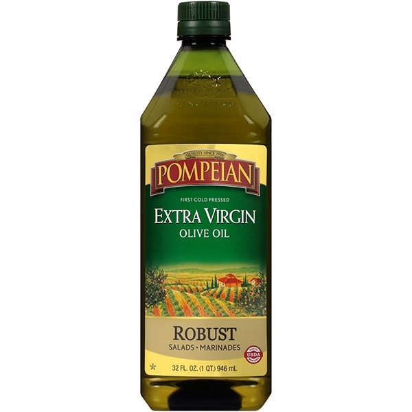 slide 1 of 9, Pompeian 32 oz Pompeian Robust Extra Virgin Olive Oil, 32 fl oz