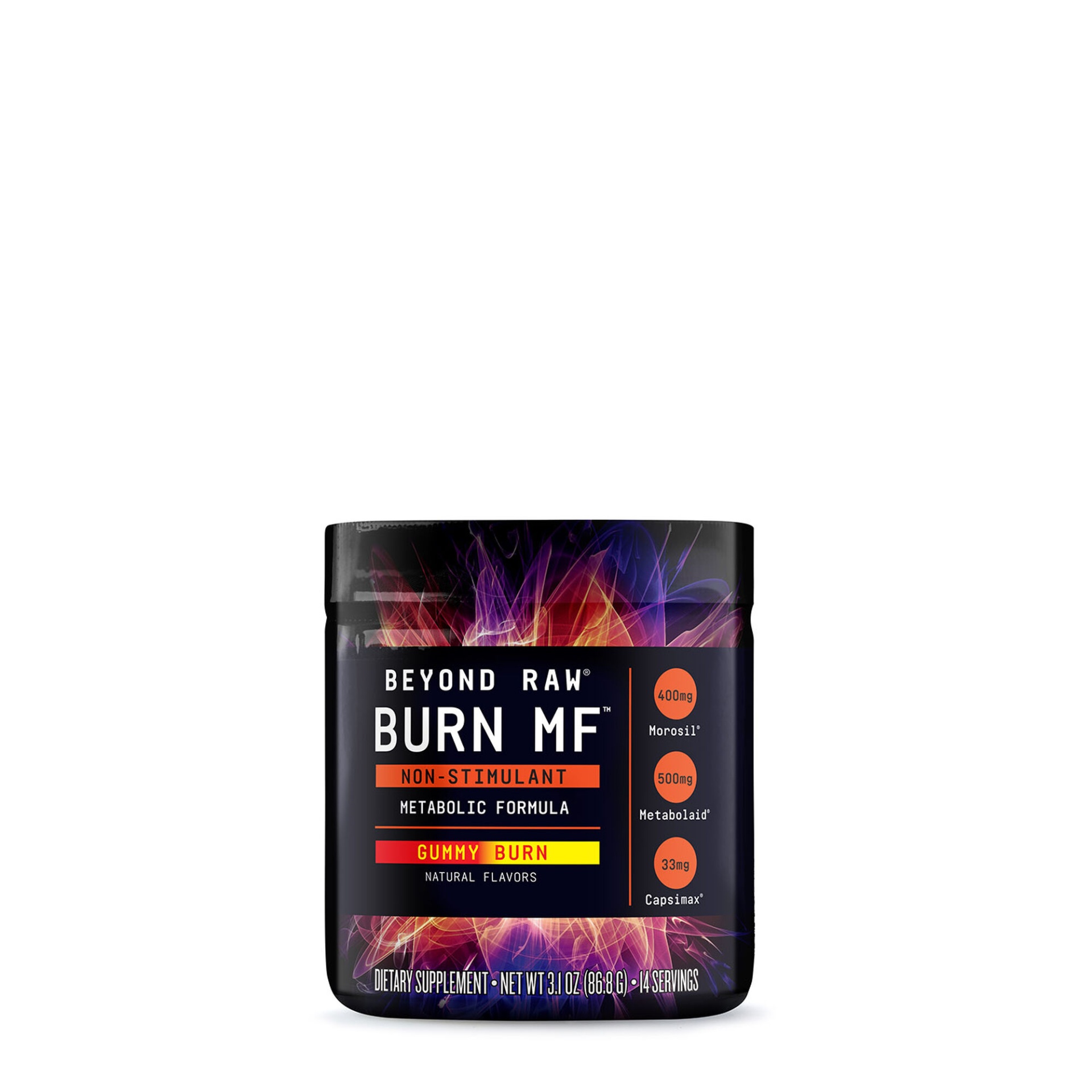 slide 1 of 1, Beyond Raw Burn MF Non-Stimulant Metabolic Activator - Gummy Burn, 1 ct