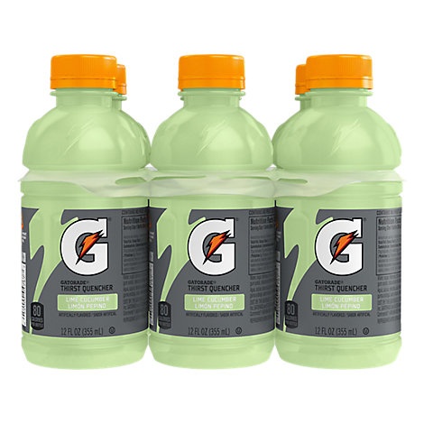 slide 1 of 1, Gatorade Thirst Quencher Lime Cucumber Artificially Flavored - 6-12 Fz, 1 ct