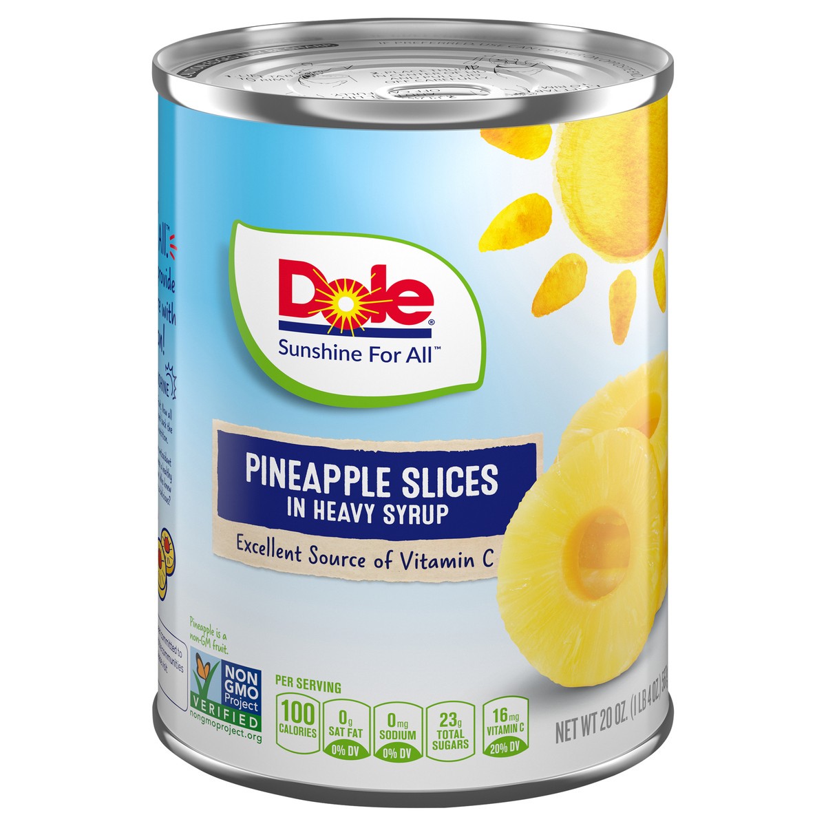 slide 9 of 9, Dole Pineapple Slices in Heavy Syrup, 20 oz