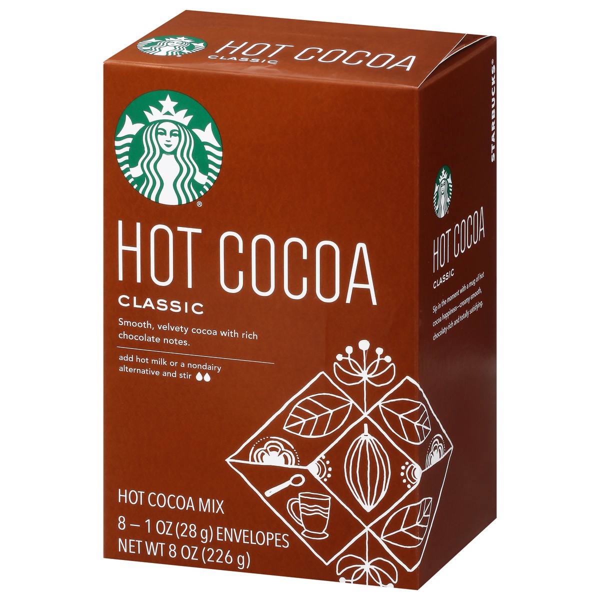 slide 9 of 9, Starbucks Classic Hot Cocoa Mix 8 - 1 oz Envelopes, 8 ct