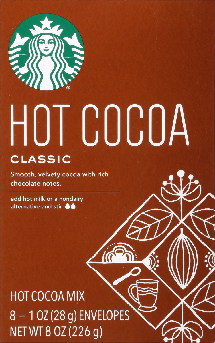 slide 4 of 9, Starbucks Classic Hot Cocoa Mix 8 - 1 oz Envelopes, 8 ct