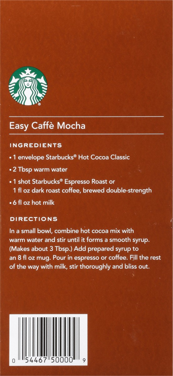 slide 8 of 9, Starbucks Classic Hot Cocoa Mix 8 - 1 oz Envelopes, 8 ct