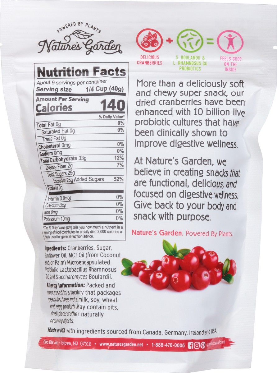 slide 9 of 9, Nature's Garden Probiotic Cranberries - 12 oz, 12 oz