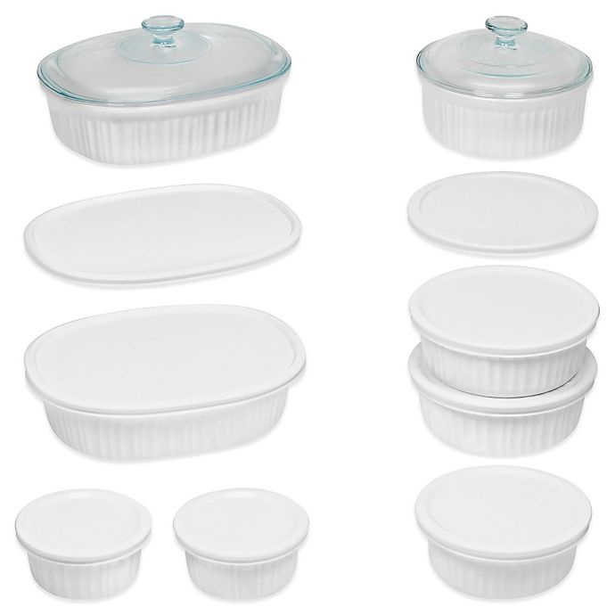 slide 1 of 1, CorningWare French White Bakeware Set, 18 ct