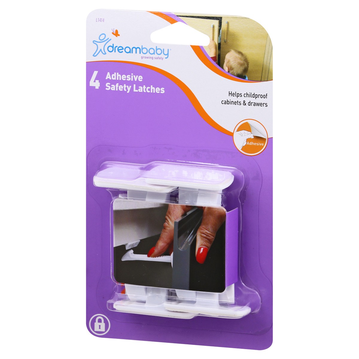 slide 5 of 11, Dreambaby Adhesive Safety Latches, 4 Each, 4 ct