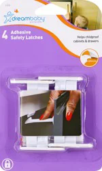 Dreambaby Adhesive Safety Latches, 4 Each